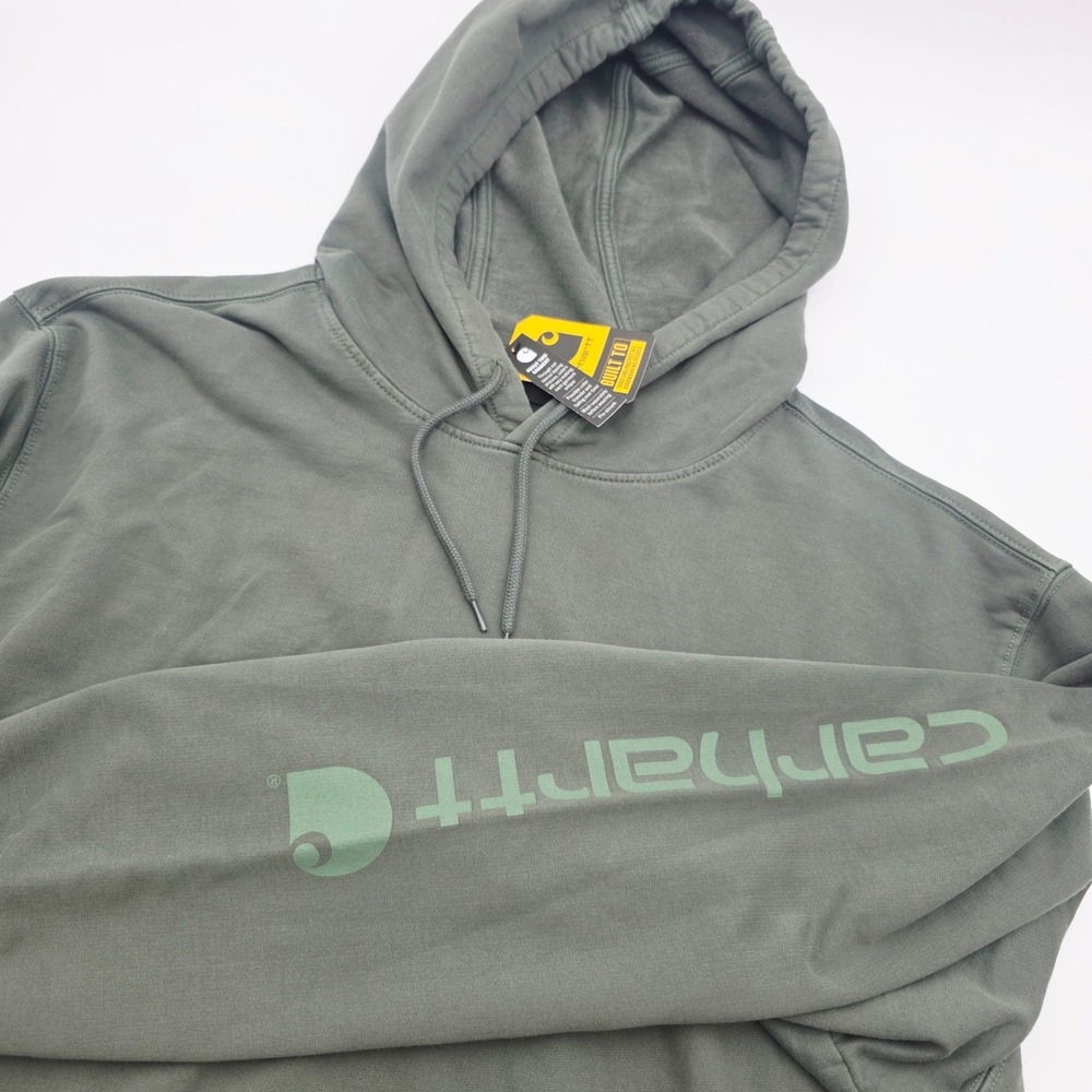 Carhartt Mens 2XL Relaxed Fit Midweight French Terry Hoodie Green TS6253-M NWT